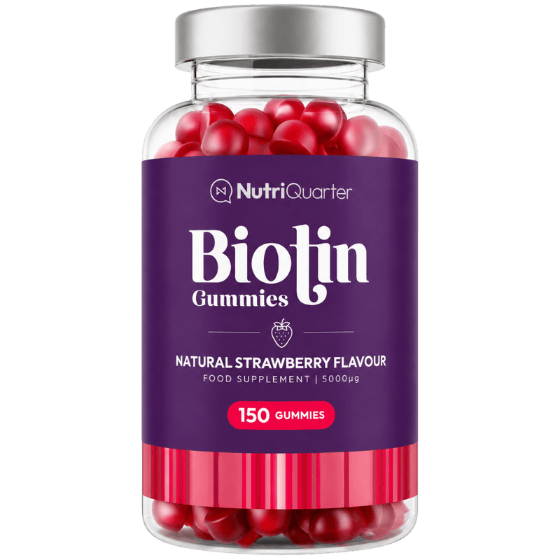 NutriQuarter Biotin 5000ug Gummie Strawberry 150s