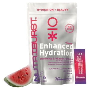 Nutriburst BEAUTY Electrolyte & Vitamin Hydration Powder (Watermelon) - 6 Sachets