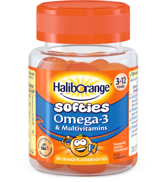 Haliborange Softies Omega-3 & Multivitamins Orange Flavour (30 Softies)