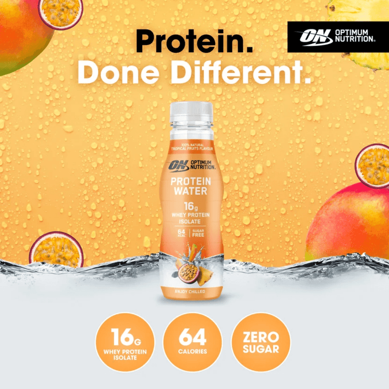Optimum Nutrition Protein Water Tropical Fruits 350ml Case of 12
