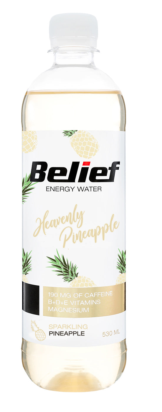 Belief Energy Water Pineapple 530ml - Case of 12