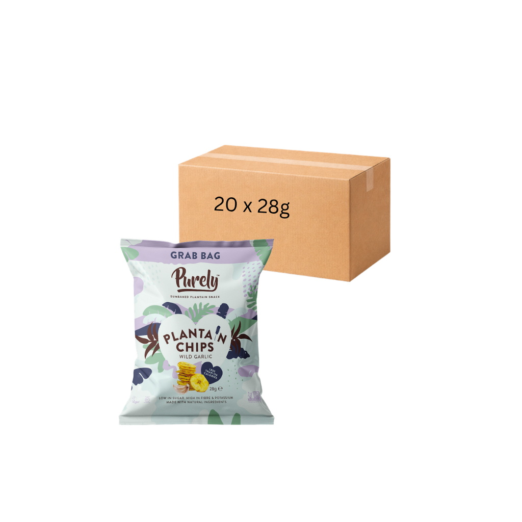 Plantain Chips Wild Garlic Grab Bag Case 20