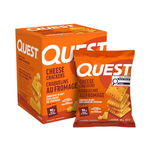 Quest Nutrition Cheddar Blast Cheese Crackers 30g - Case of 4