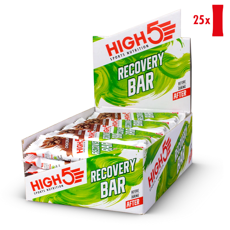 High5 Sports Nutrition Chocolate Recovery bar Case 25 [Best Before 10 04 2025]