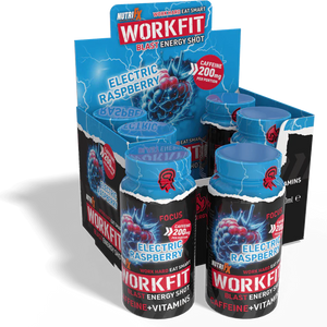 NutriFX Workfit Electric Raspberry Blast Energy Shot (6 x 60ml multipack)