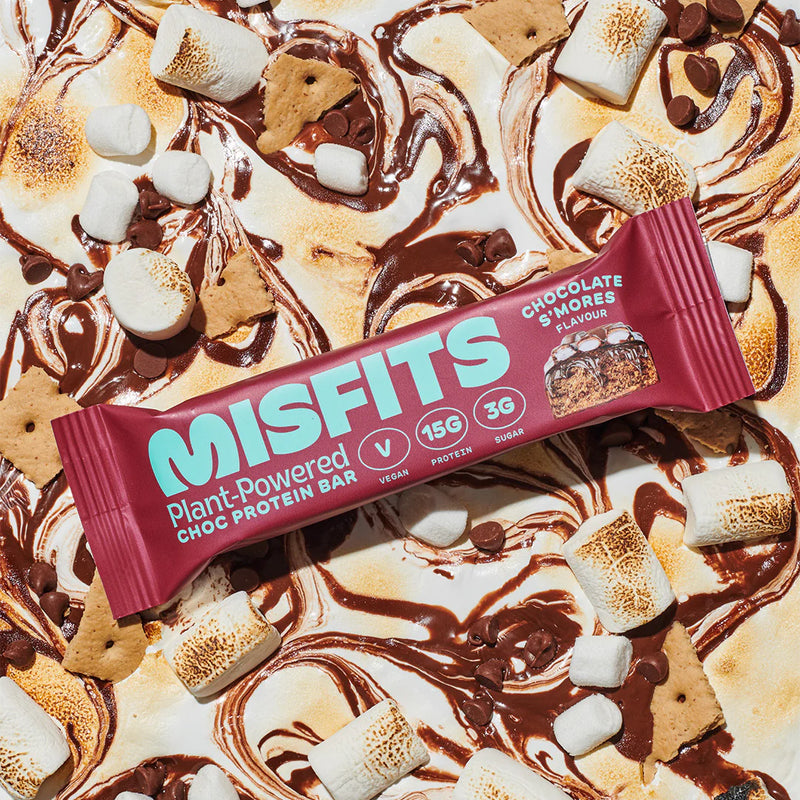 Misfits Chocolate S'mores Flavour Protein Bar 45g - Case of 12