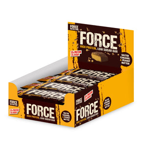 Force Nutrition Salted Caramel & Peanut Butter Protein Bar 65g - Case of 12