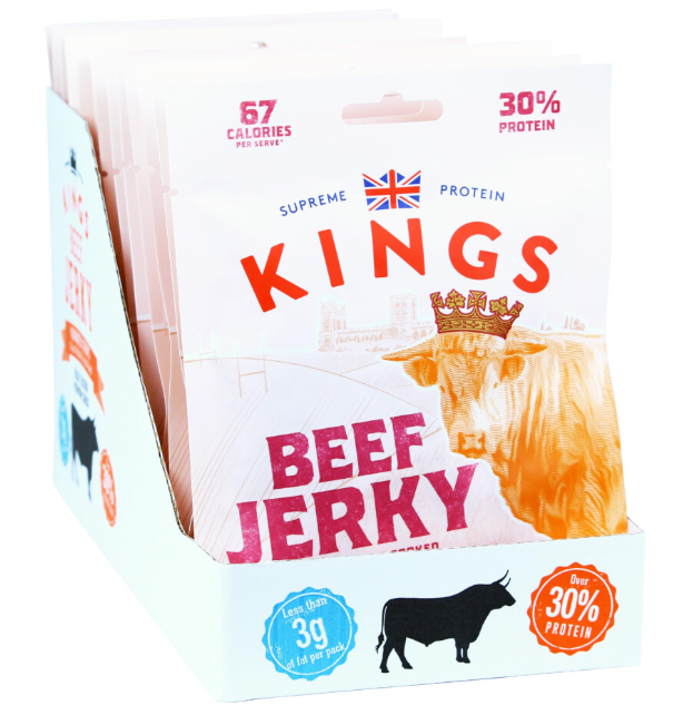 Kings BBQ Beef Jerky 25g - Case of 20
