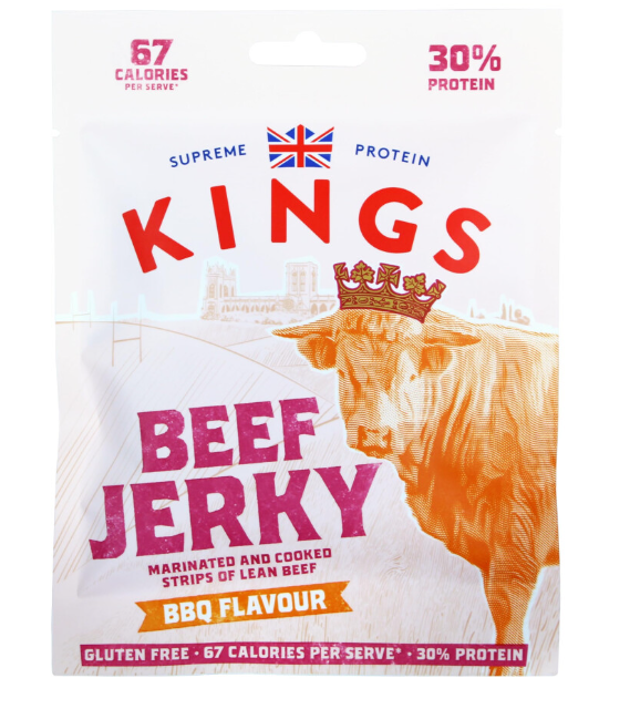 Kings BBQ Beef Jerky 25g - Case of 20