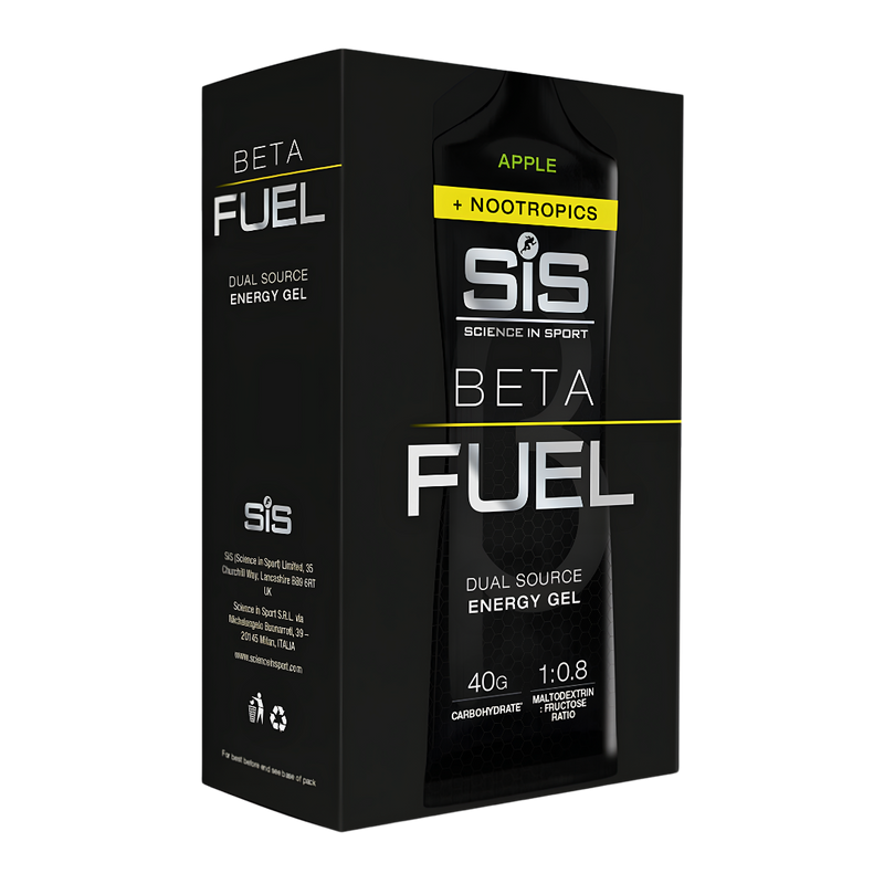 SiS BETA Fuel + Nootropics Energy Gel Apple 60ml Case of 6