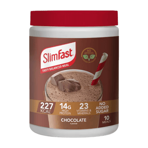 SlimFast Chocolate Flavour Meal Replacement Shake Powder 375g