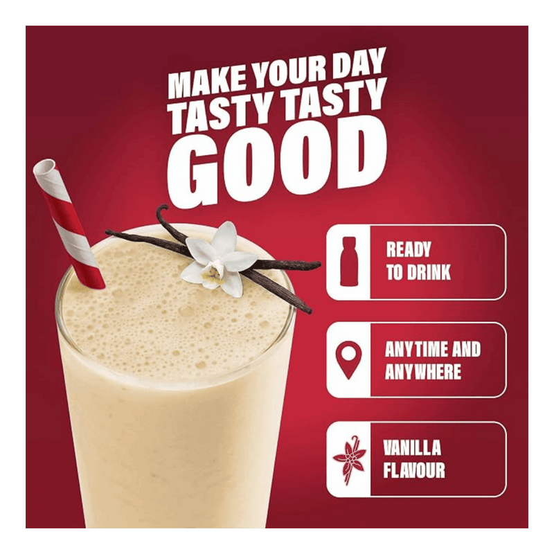 SlimFast No Sugar Vanilla Flavour Ready to Drink Meal Replacement Shake 325ml - Case of 6