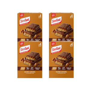 Slimfast Salted Caramel High Protein Meal Replacement bars 60g - Case of 16 [Best Before: 30/07/2026]