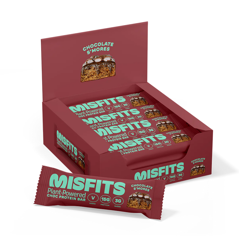 Misfits Chocolate S'mores Flavour Protein Bar 45g - Case of 12