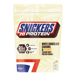 Snickers Hi Protein White Chocolate Caramel & Peanut Protein Powder 455g