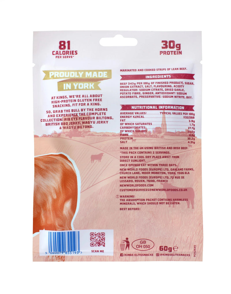 Kings Aberdeen Angus Steak Strips 60g - Case of 16