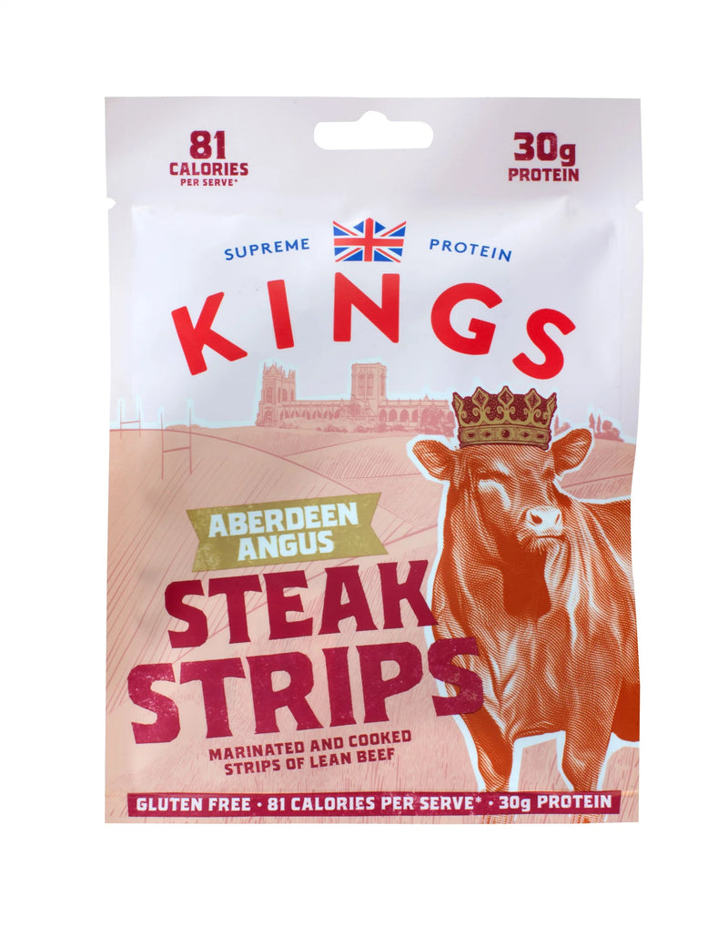 Kings Aberdeen Angus Steak Strips 60g - Case of 16