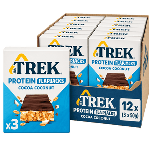 Trek Cocoa Coconut Protein Flapjacks 3 x 50g Case of 12