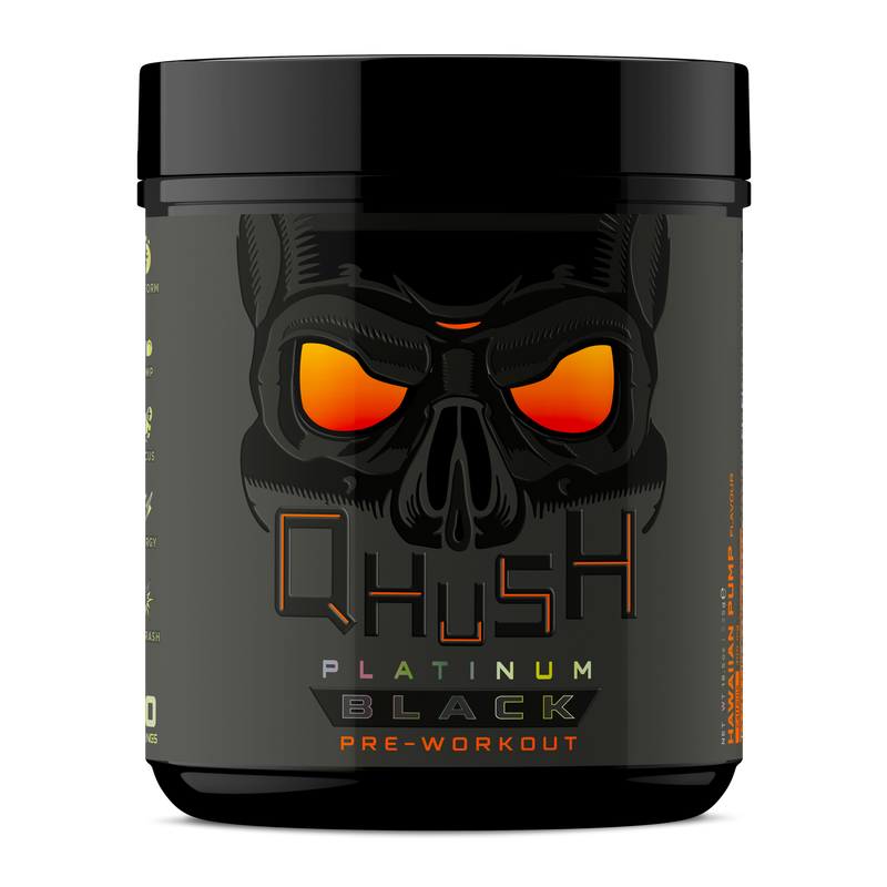 USN QHUSH Black Platinum Hawaiian Pump Pre-Workout Formula 525g [Best Before: 27/05/2026]