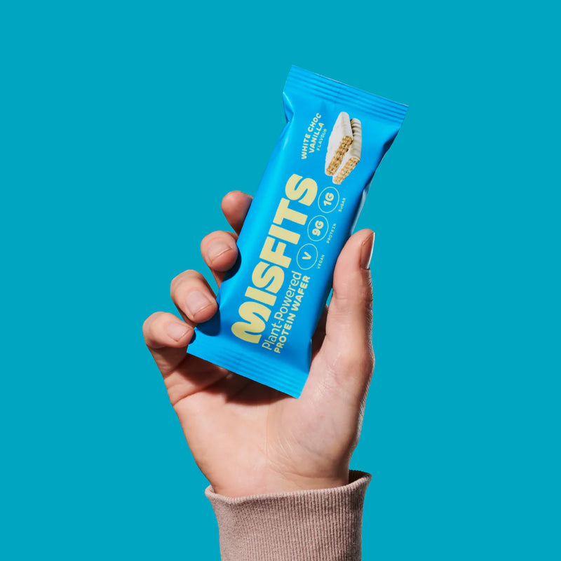 Misfits White Choc Vanilla Flavour Protein Wafer 37g - Case of 12 [Best Before: 27/03/2025]