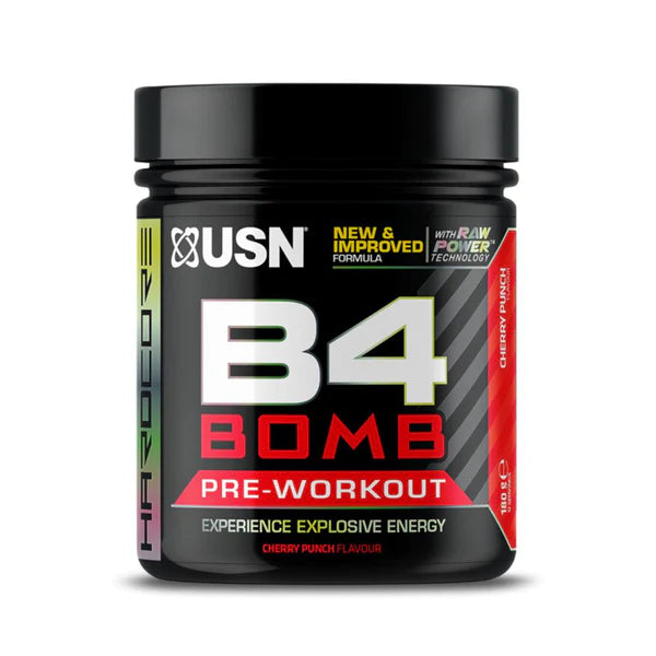 B4 Bomb Pre Workout Powder Cherry Punch [Best Before 27 06 2026]