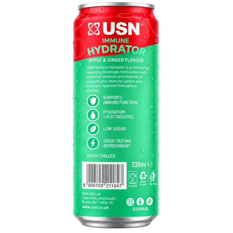 USN Hydrafizz Apple & Ginger 330ml Case of 12