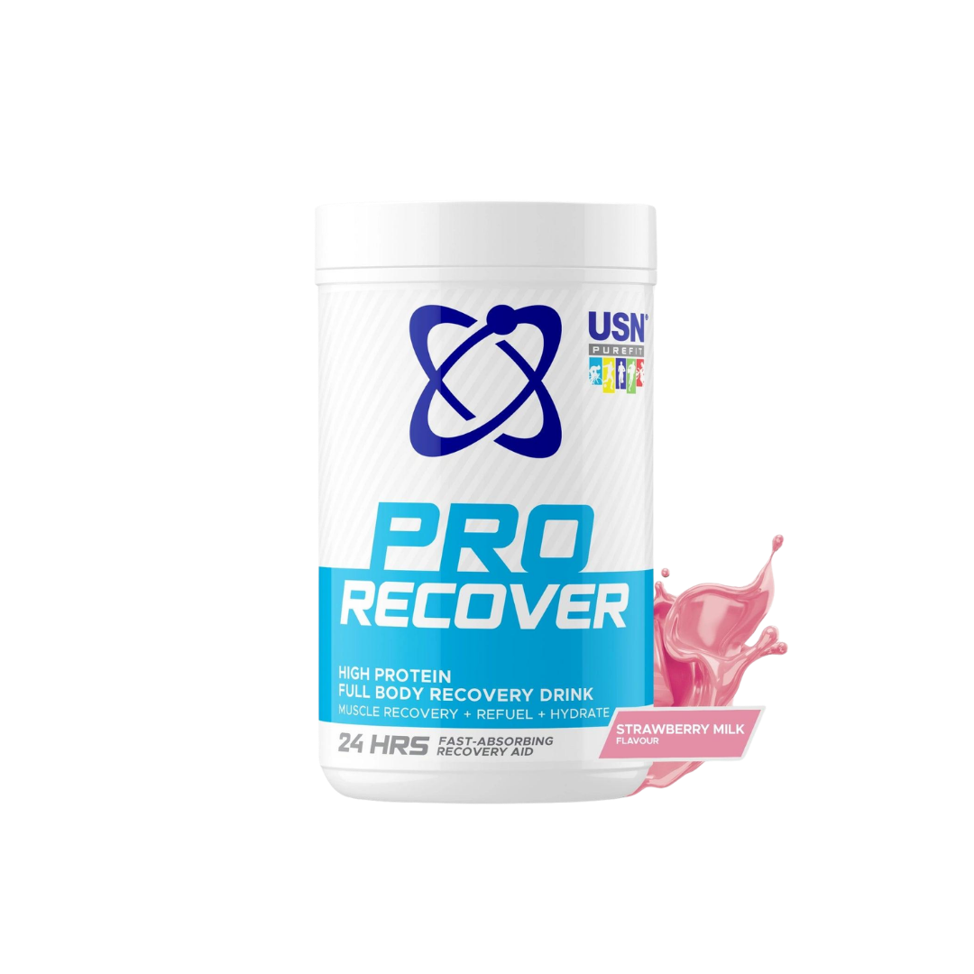 USN Purefit Pro Recover High Protein Recovery Drink Powder Strawberry