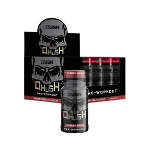 USN QHUSH Cherry Cola Pre-Workout Shot 60ml - Case of 24 [Best Before: 09/12/2025]