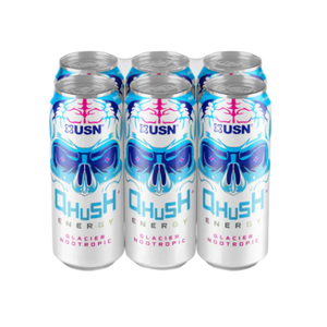 USN QHUSH Energy Drinks - NOOTROPIC GLACIER 500ml - Case of 6