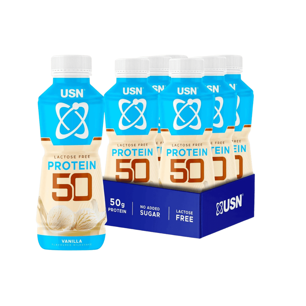 TRUST Protein Fuel 50 Vanilla Flavour High Protein Milkshake Case 6