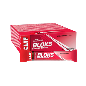 Clif Bloks Strawberry flavour Energy Chews 60g - Case of 18