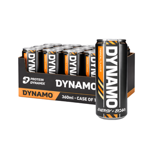 Protein Dynamix Dynamo Tropical Energy Drink 330ml - Case of 12 [Best Before: 31/12/2025]