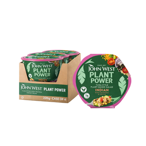 John West Plant Power Tuna Style High Protein Indian Salad 220g - Case of 6