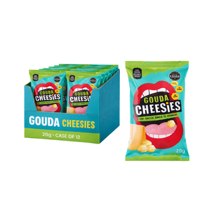 The Curators Gouda Cheesies 20g - Case of 12 [Best Before: 30/01/2026]