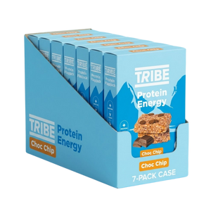 Tribe Choc Chip Protein Energy bar (3 x 38g multipack) - Case of 7 (21 bars in total)