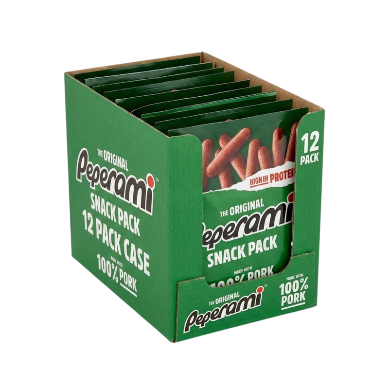 Peperami Food Peperami Original High Protein Snack Pack 50g - Case of 12 [Best Befor