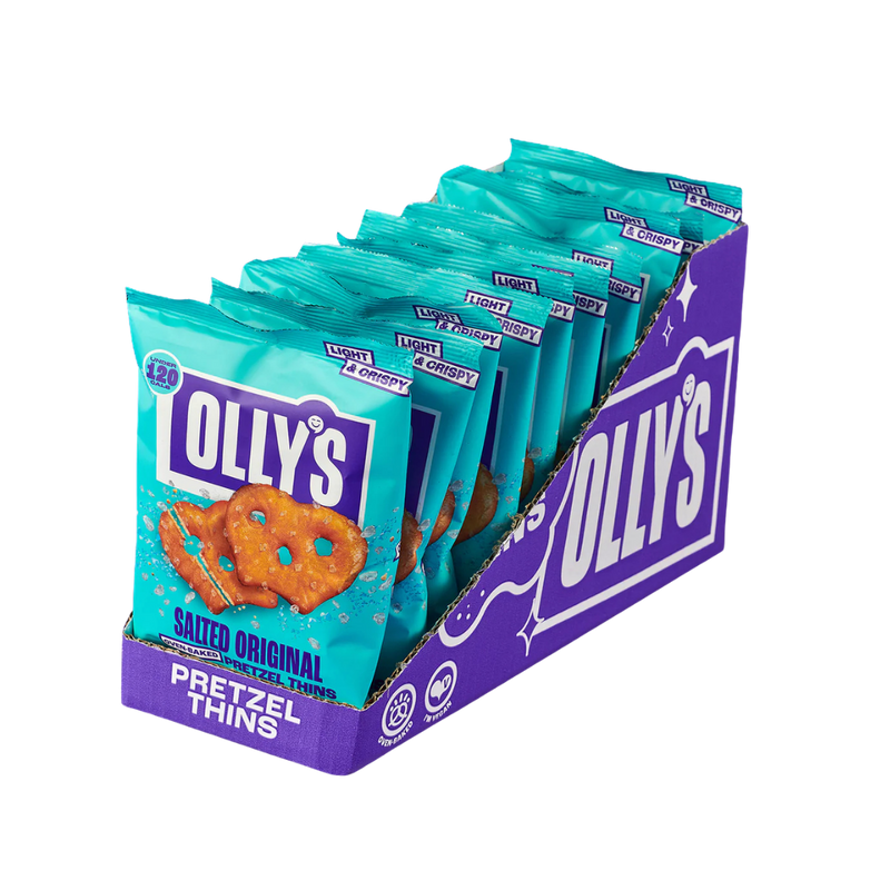 Olly's Salted Original Pretzel Thins 35g - Case of 10 [Best Before: 05/05/2026]