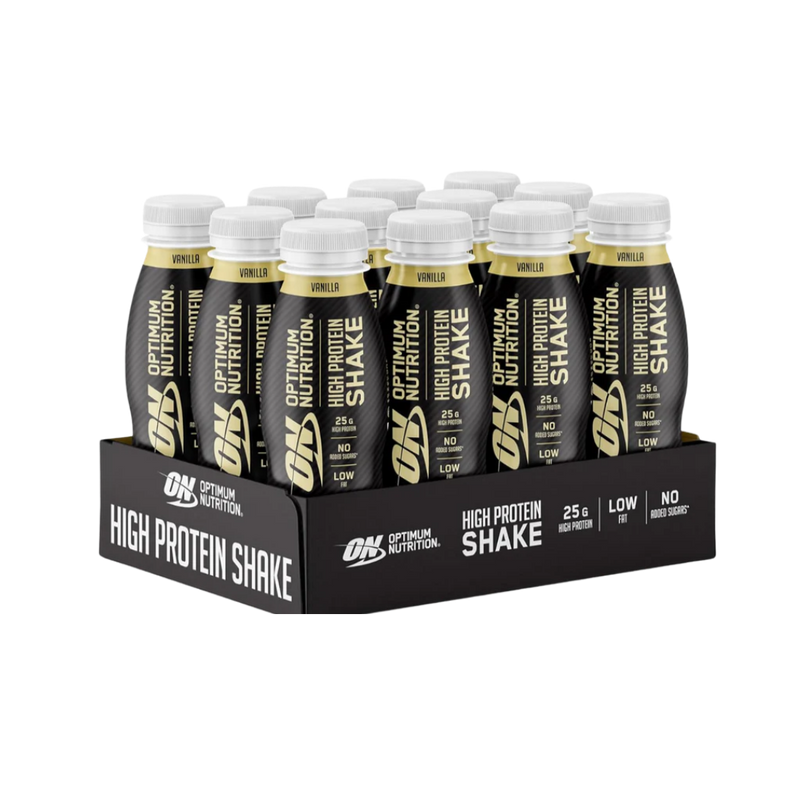 Optimum Nutrition Vanilla Flavour High Protein Shake 330ml - Case of 12 [Best Before: 12/04/2026]