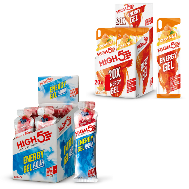 40x High5 Energy Gels - Orange & Berry