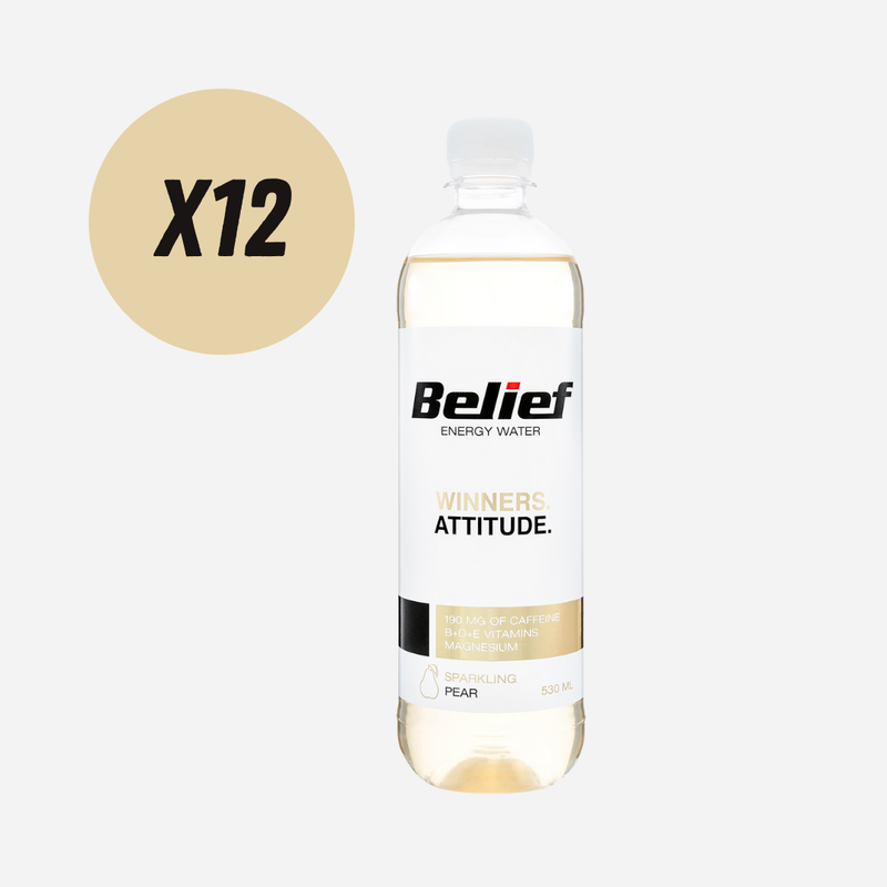 Belief Energy Water Pear 530ml - Case of 12