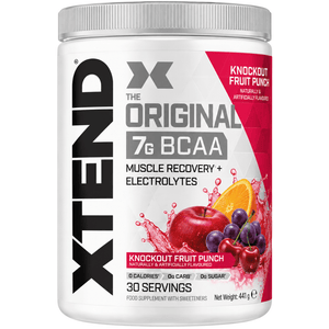 XTEND Original BCAA Powder Knockout Fruit Punch 30 Servings