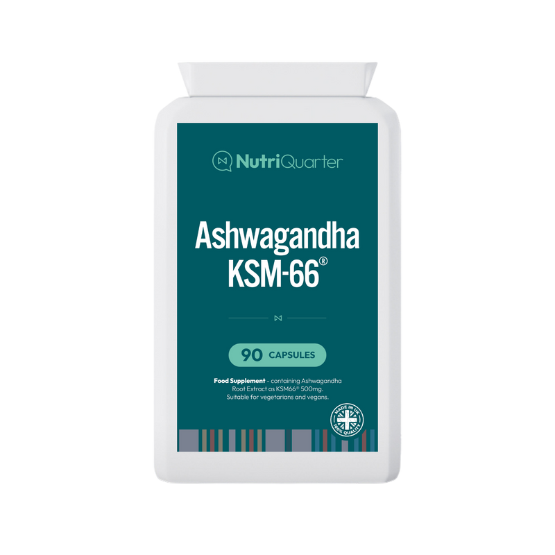 NutriQuarter Ashwagandha KSM-66 (90 Capsules)