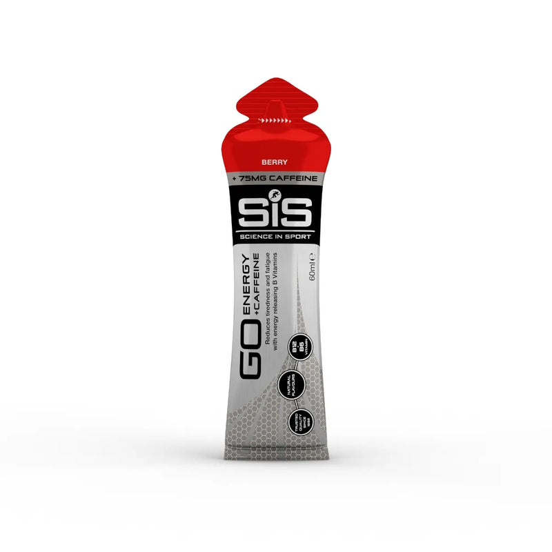 SIS Science In Sport GO Energy + Caffeine Gel Berry 60ml - Case of 30 [Best Before: 30/01/2026]