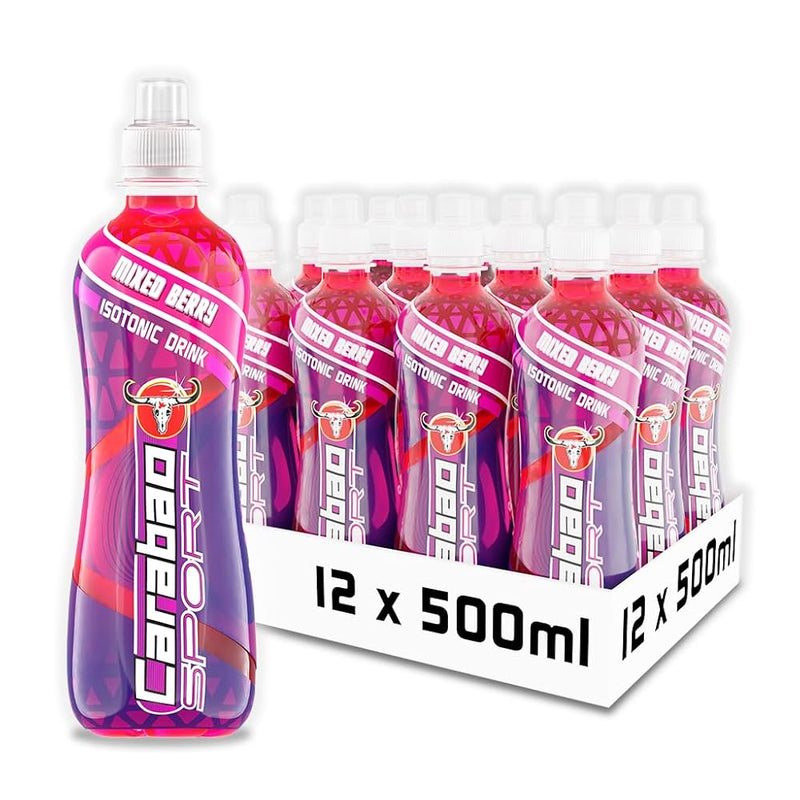 Carabao Mixed Berry Isotonic Sports Drink 500ml - Case of 12 [Best Before: 31/08/2025]