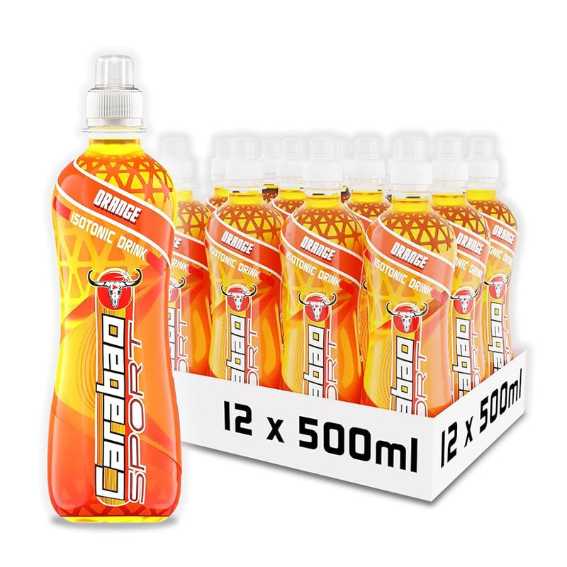 Carabao Orange Isotonic Sports Drink 500ml - Case of 12 [Best Before: 31/08/2025]