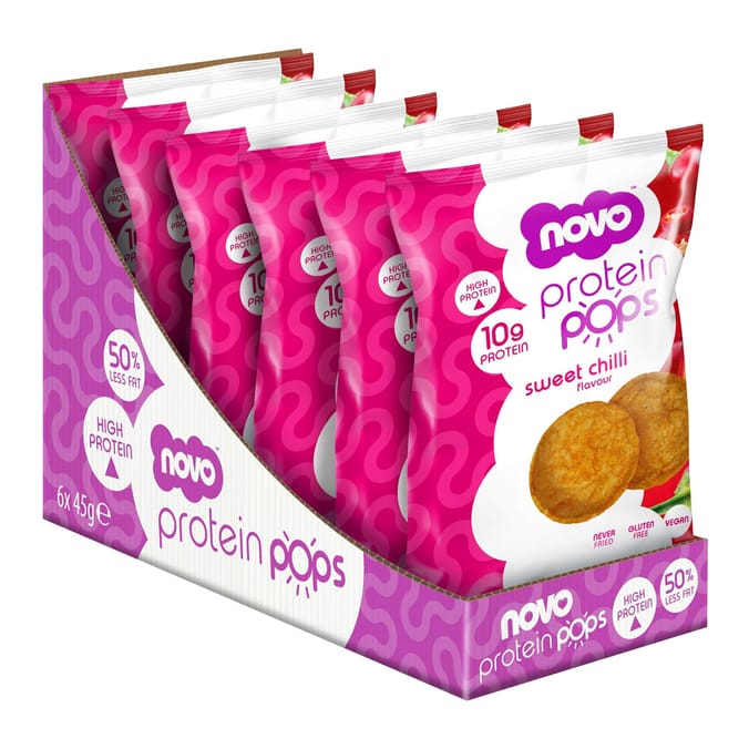 Novo Sweet Chilli Protein Pops 23g - Case of 8 [Best Before: 19/12/2025]
