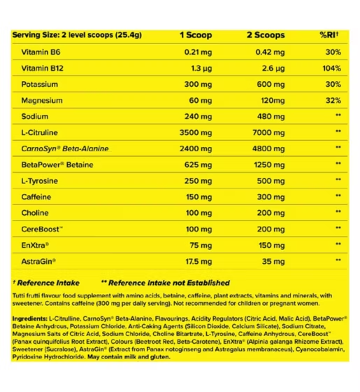 Cellucor C4 Tutti Frutti Flavour Ultimate Pre-Workout 496g [Best Before: 11/07/2025]