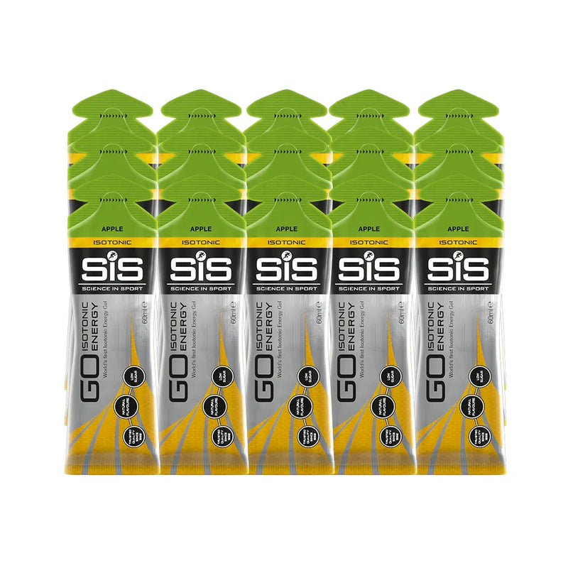 SIS Science In Sport GO Isotonic Energy Gel Apple 60ml - Case of 15 [Best Before: 31/01/2026]
