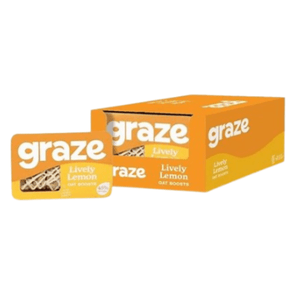 Graze Lively Lemon Oat Boost Flapjack 50g - Case of 9 [Best Before: 13/10/2025]