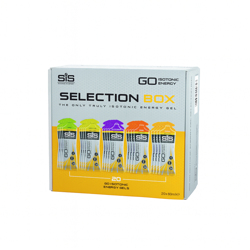 SIS Science In Sport GO Isotonic Energy Gels 60ml Variety Pack - Case of 20 [Best Before: 30/01/2026]